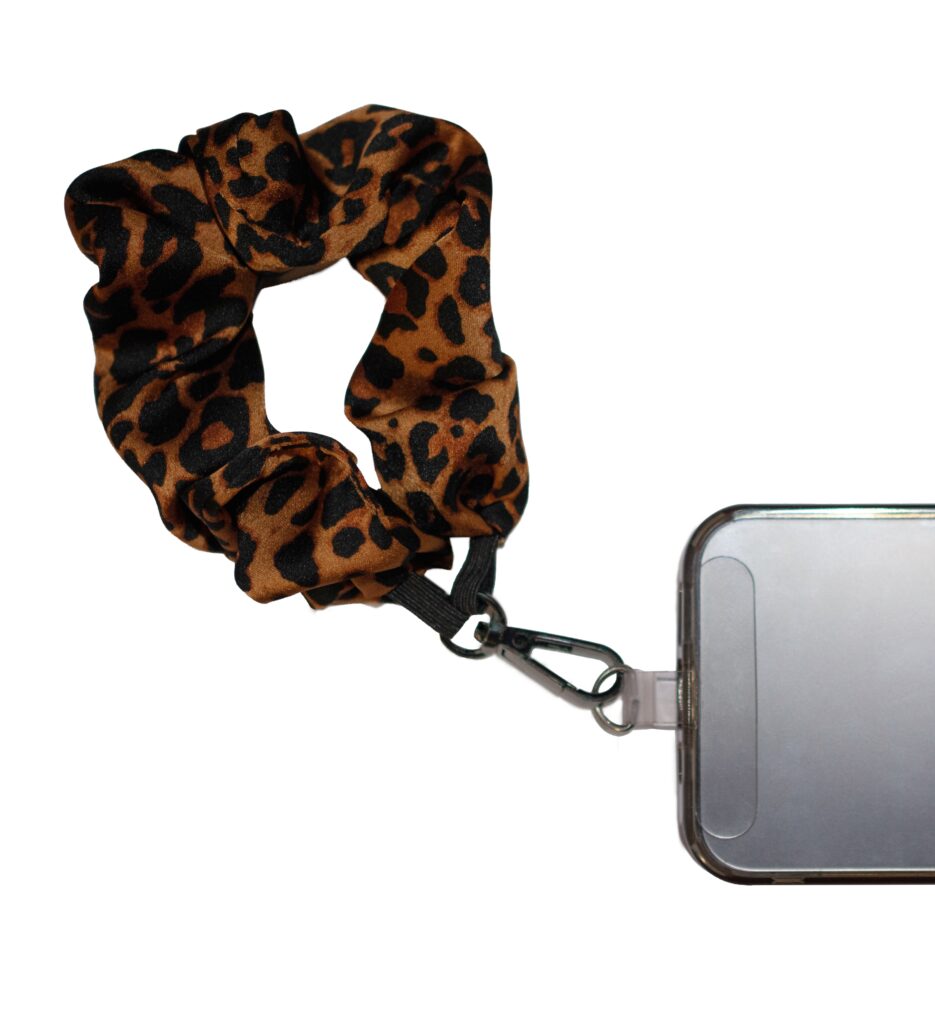 Brown Leopard Scrunchie Strap