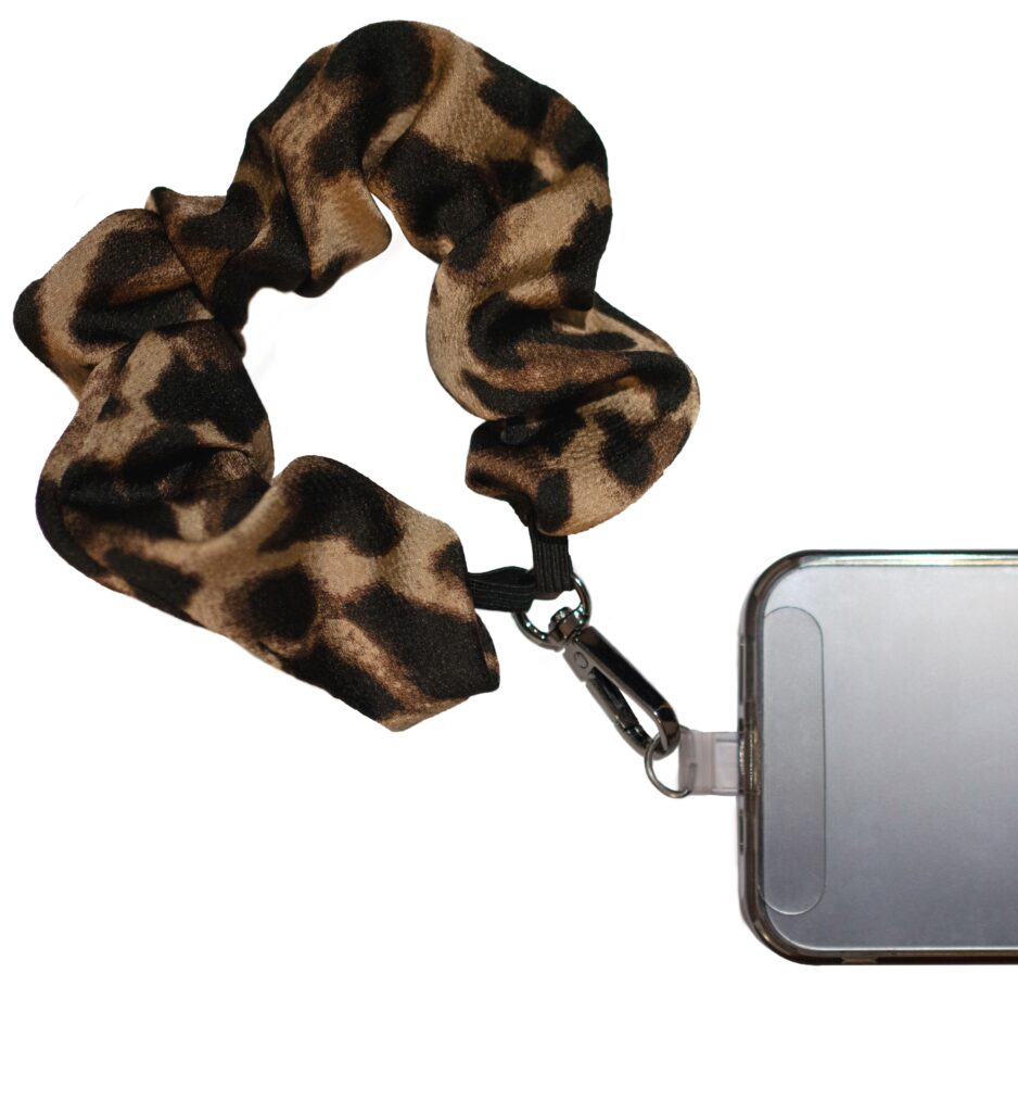 Beige Leopard Scrunchie Strap